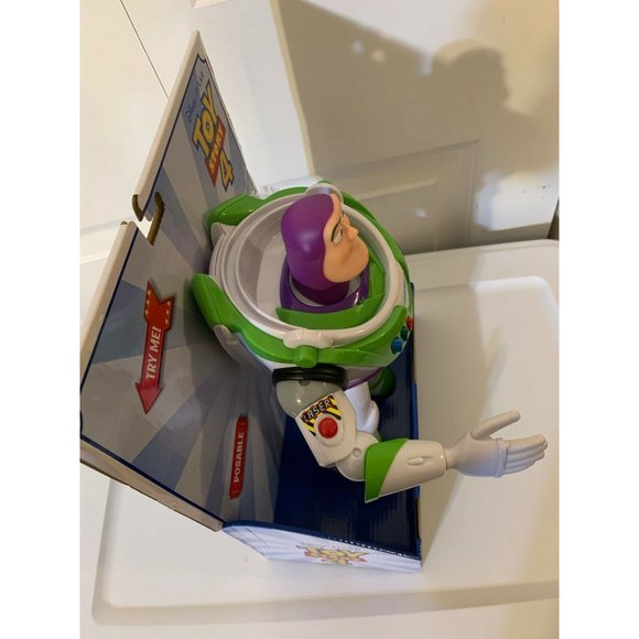 New Buzz Lightyear Toy Story 4 Disney Pixar 12” Chopping‎ Action NWT - Picture 4 of 7
